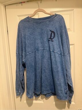 Disney Blue Mineral-Wash Pullover Sweater